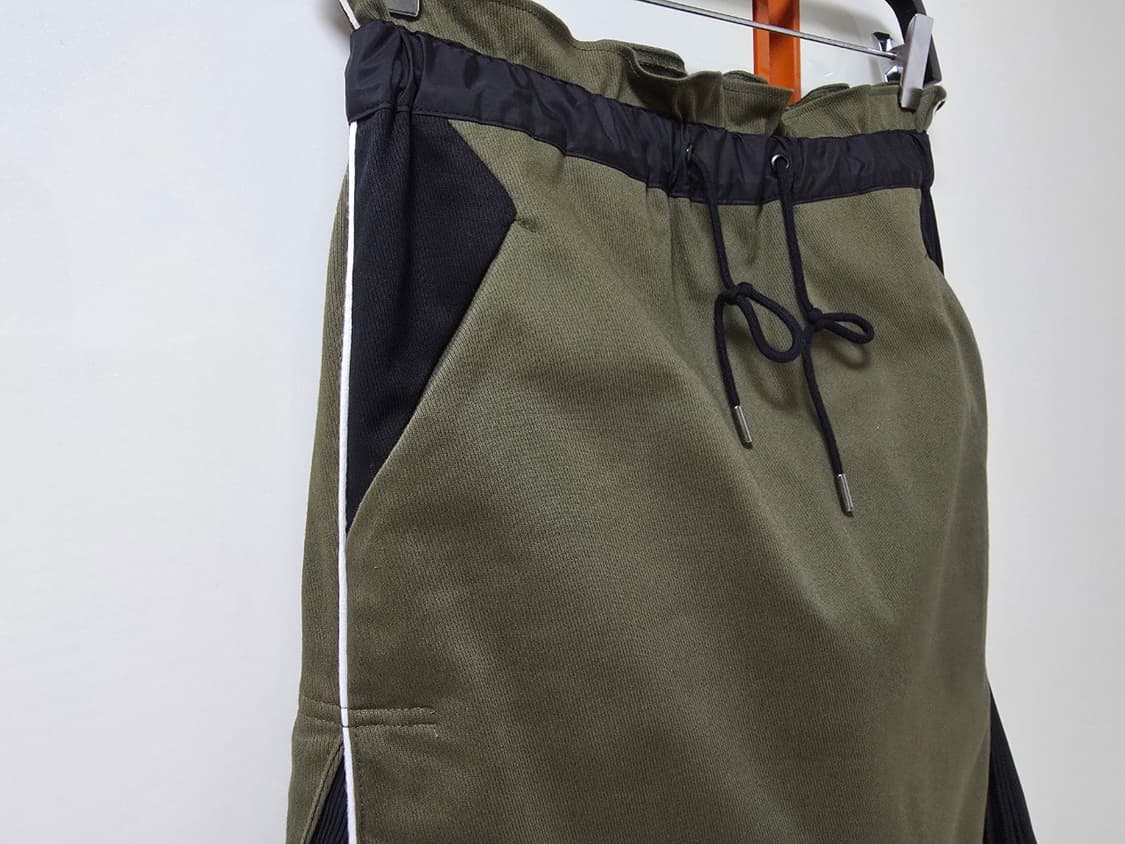 READY 2 WEAR 카키 플리츠배색 스커트 F
 상품이미지8