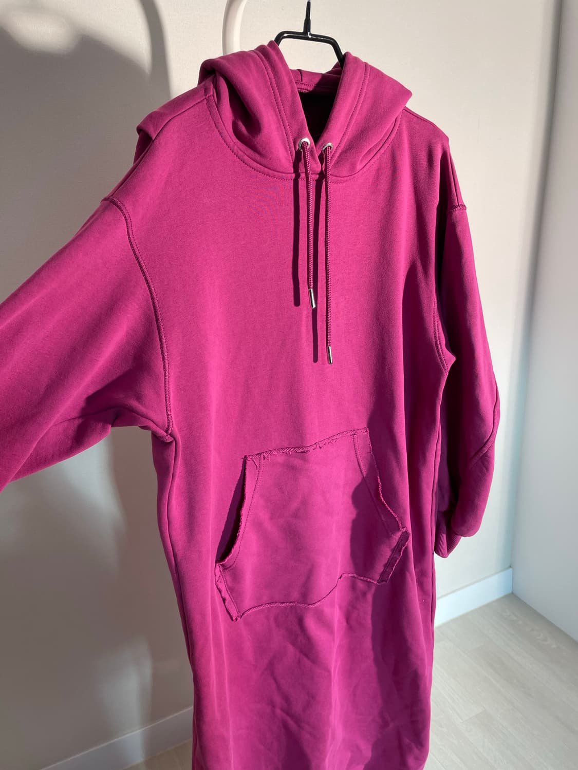 디젤 핑크 롱 후드 상품이미지7