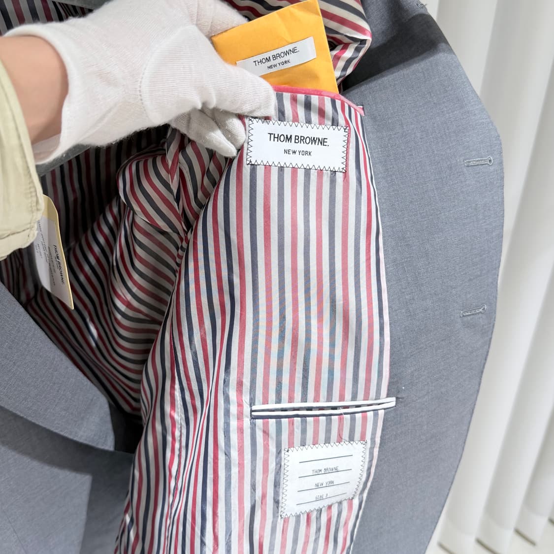 3 / 톰브라운 사선완장 플레인 위브 블레이저 / 택달림 상품이미지7