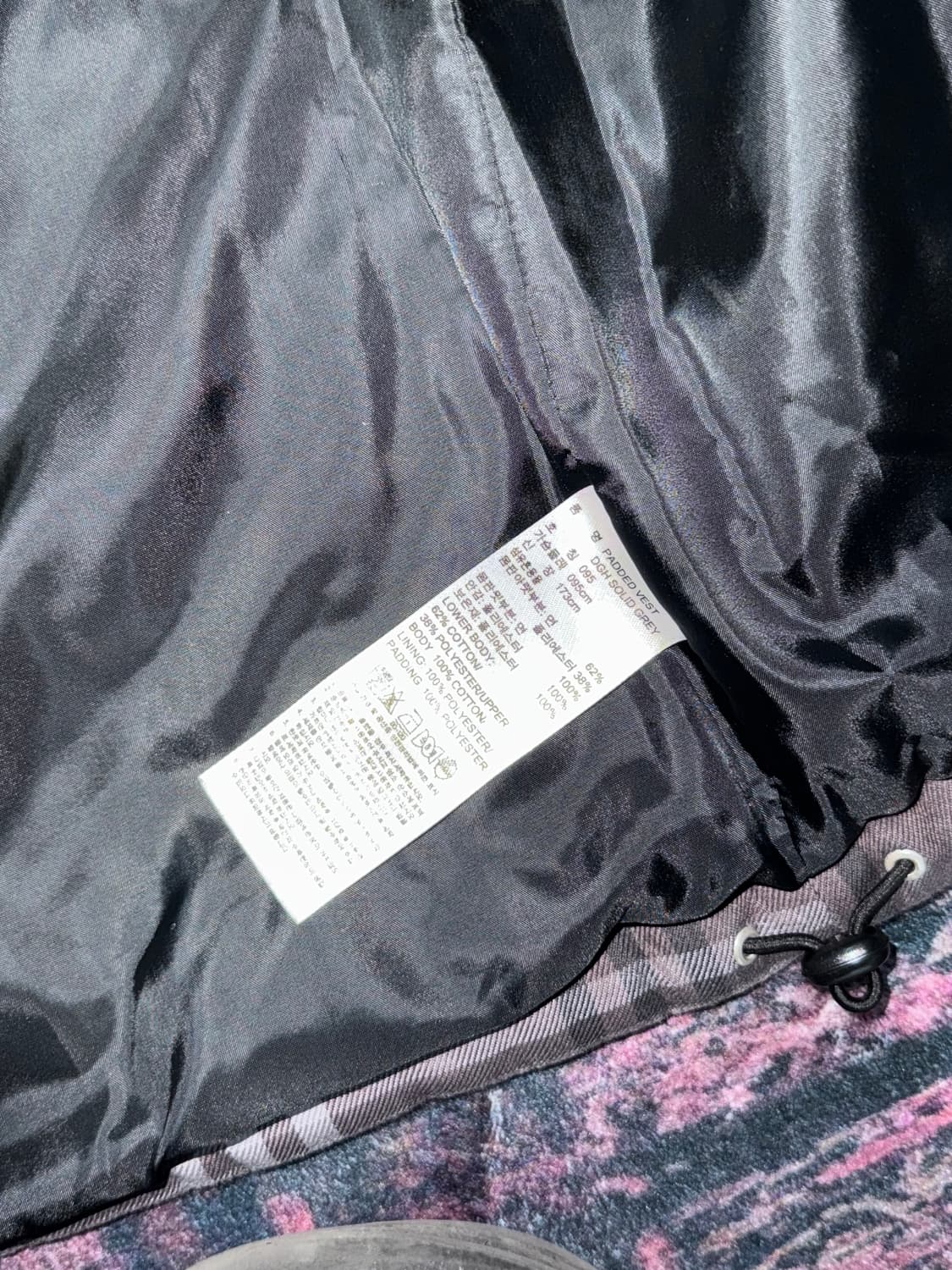 아디다스 도트 벨벳 체크 패딩조끼  상품이미지7