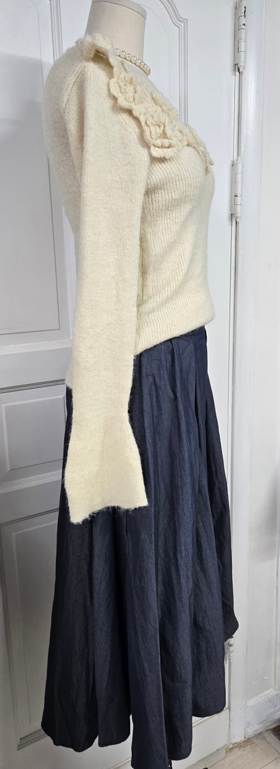 새상품)봄봄플라워니트/stable스테이블 인디고스커트 상품이미지5