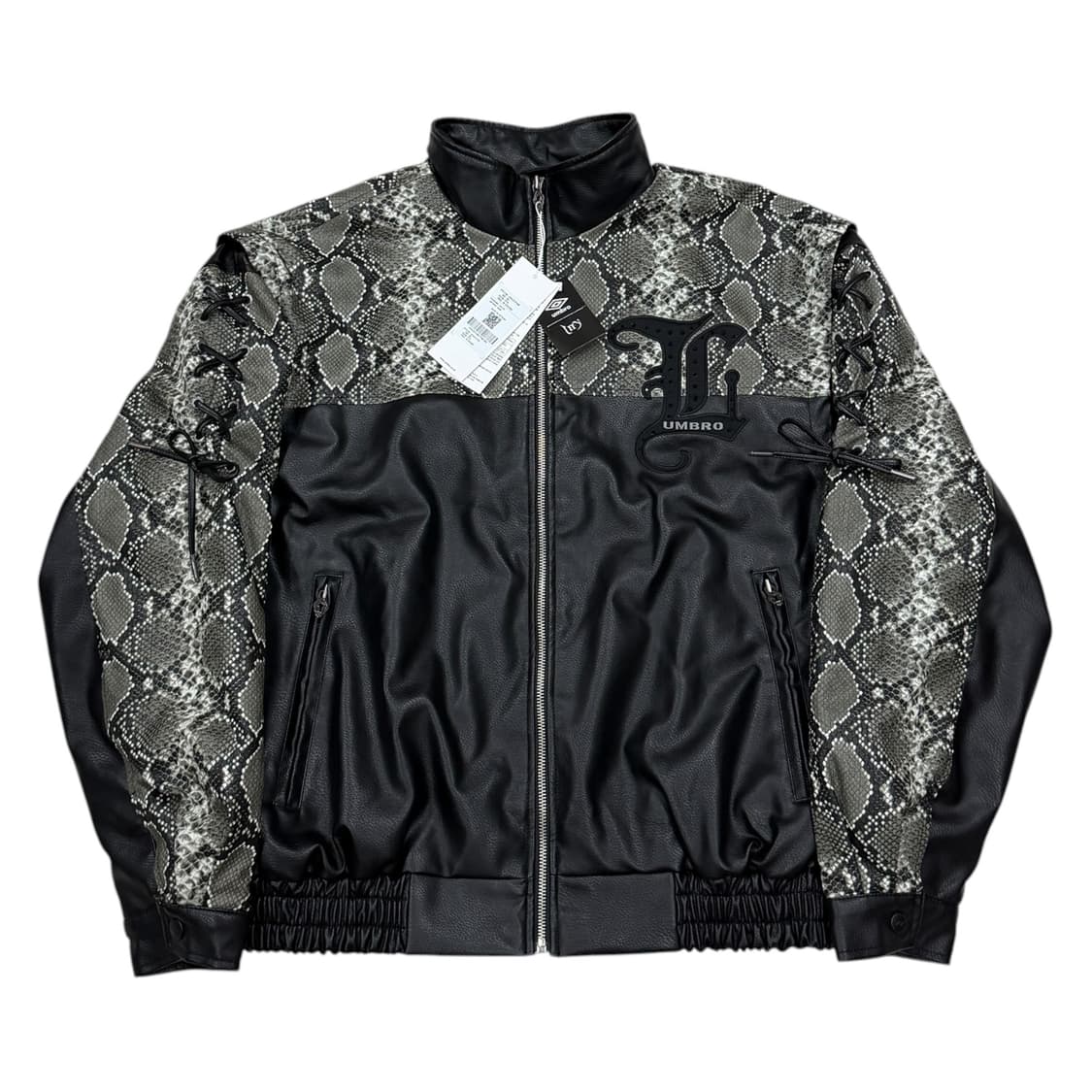 엄브로 X LEEY 비건 레더 패딩 자켓 XS 85 상품이미지1