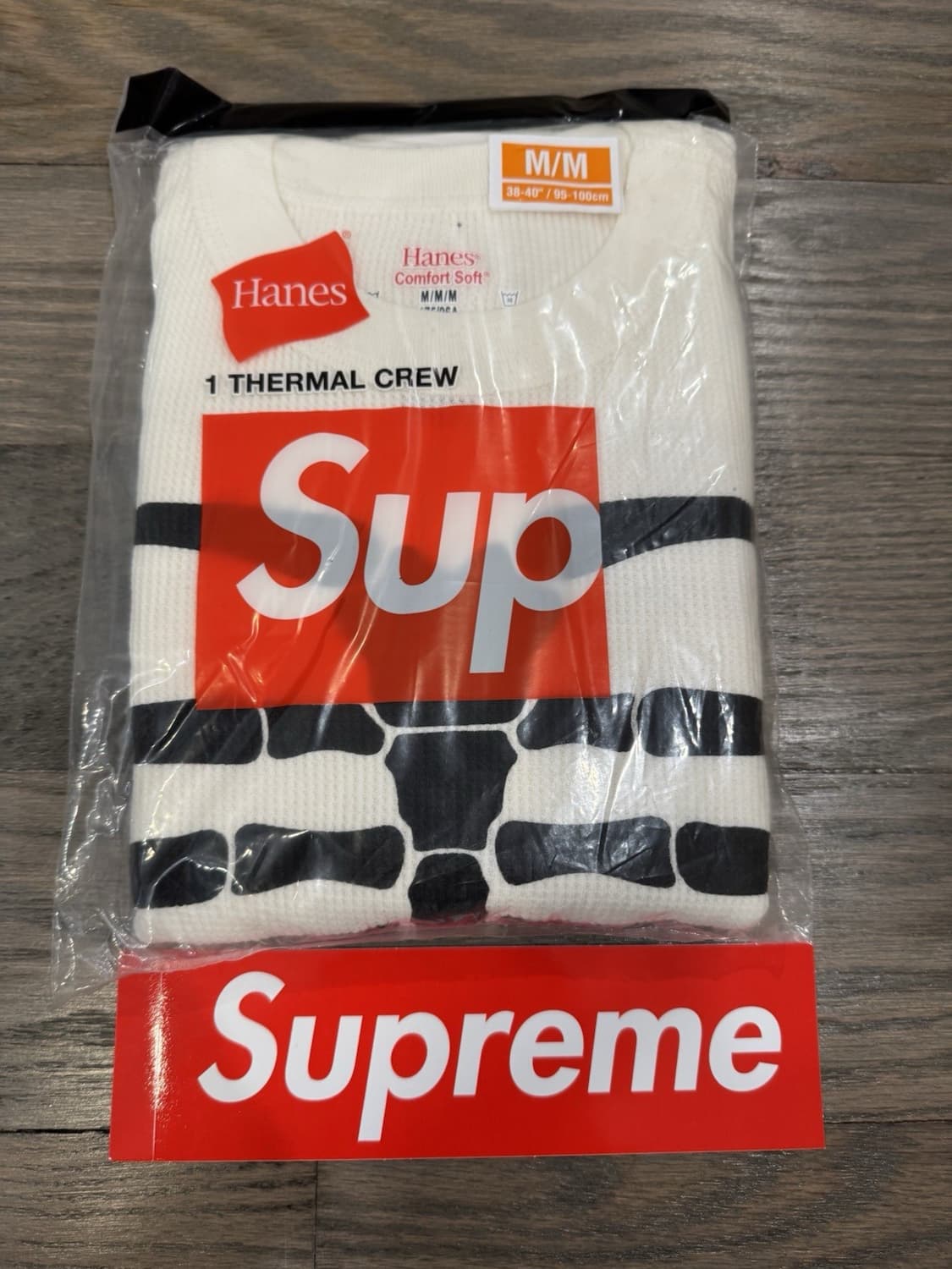 슈프림 헤인즈 써멀 크루넥 티셔츠 화이트 상품이미지1