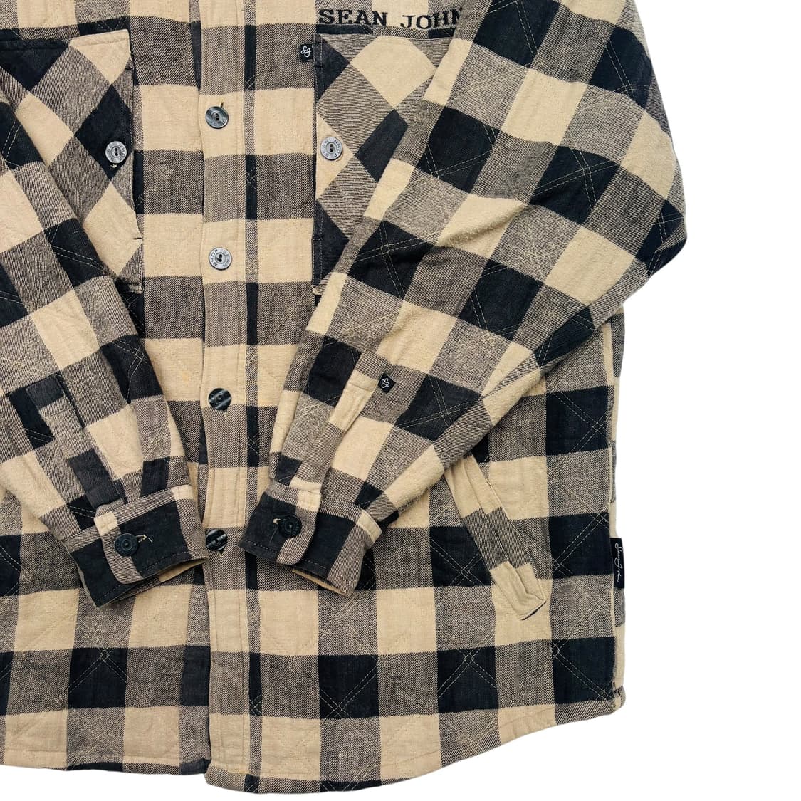 션존 올드스쿨 체크 누빔 셔츠 자켓 XL 상품이미지3