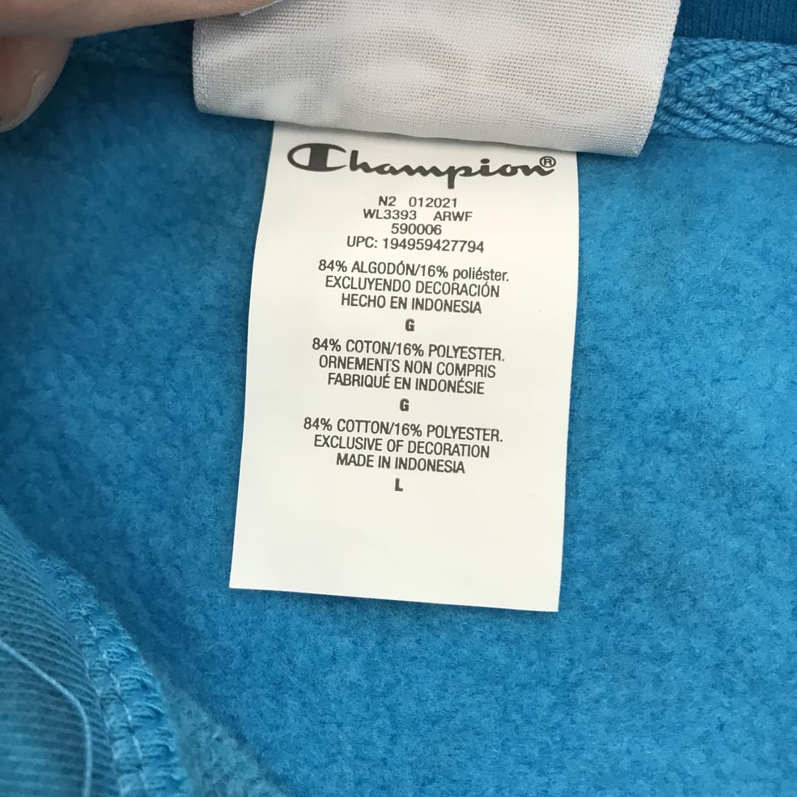 챔피온 갤럭시 타이다이 후드 [2XL] 상품이미지6