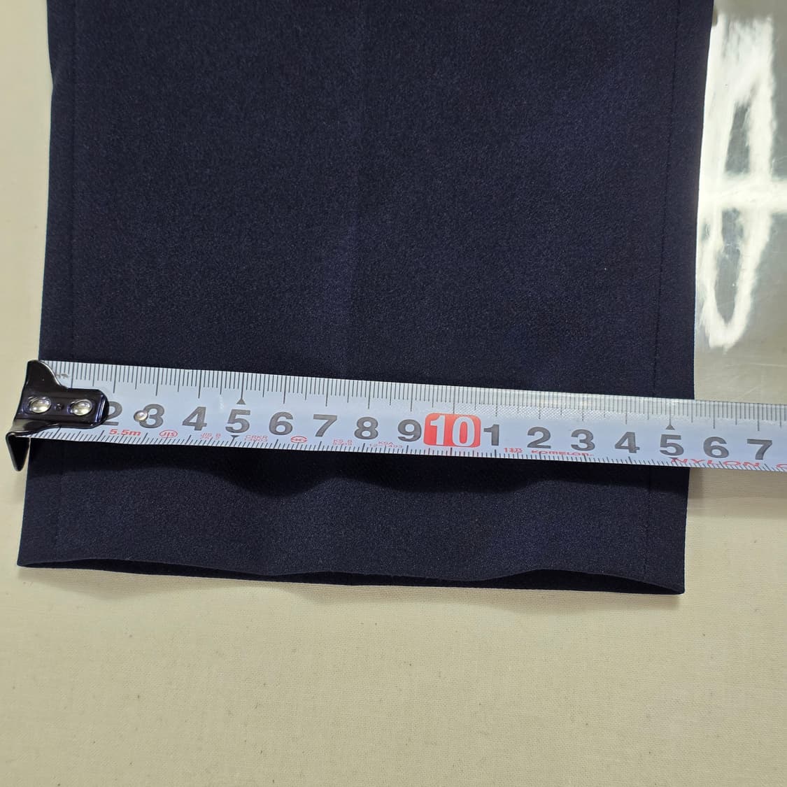 1176 헤지스 슬랙스 팬츠 네이비 70사이즈 여성 정장핏 상품이미지5