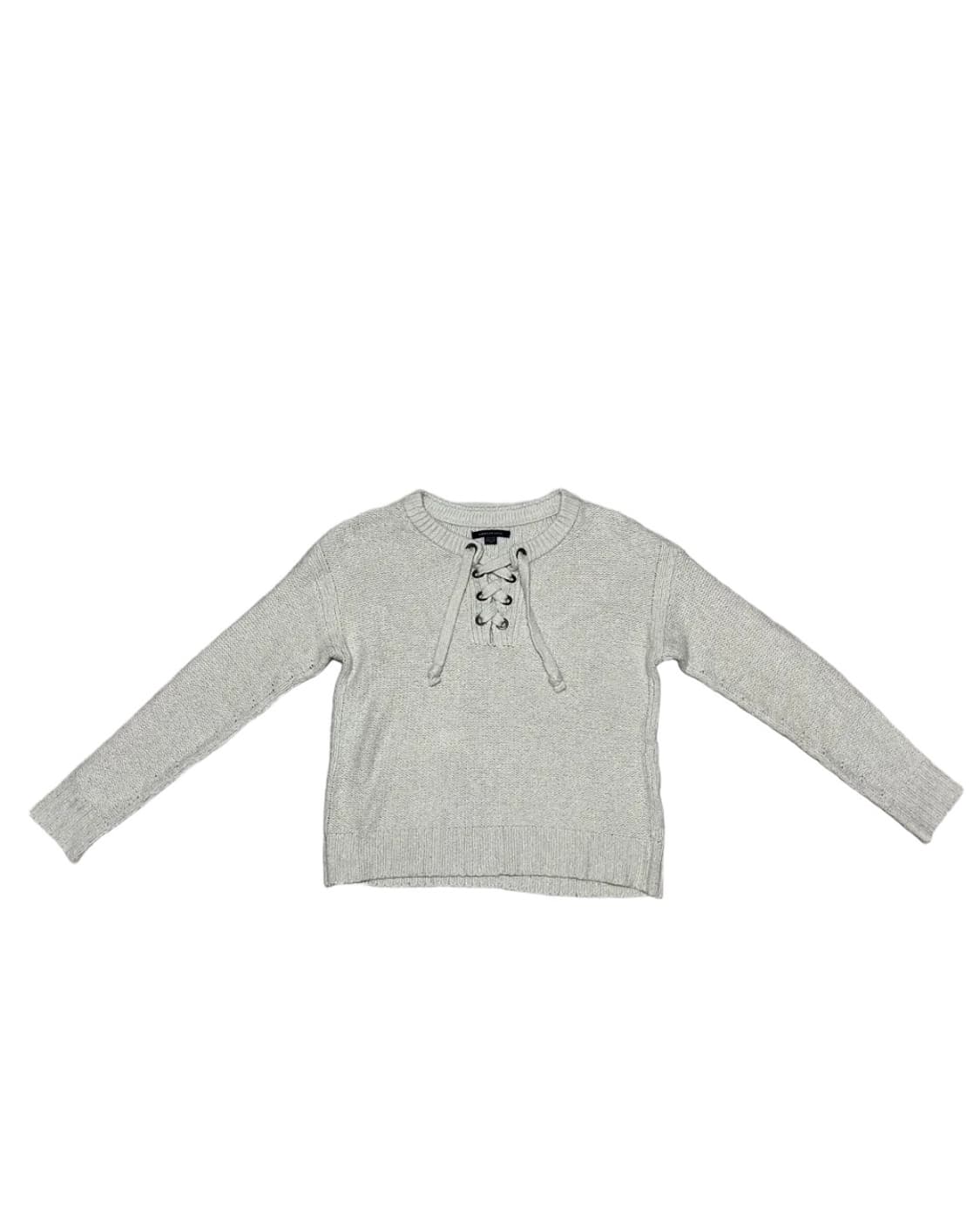 Ivory lace up knit 상품이미지3