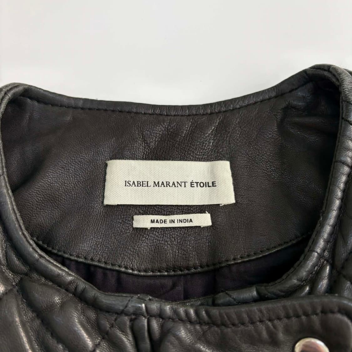 [34] 이자벨마랑 매장판 양가죽 바스크퀄팅 라이더 자켓 상품이미지3