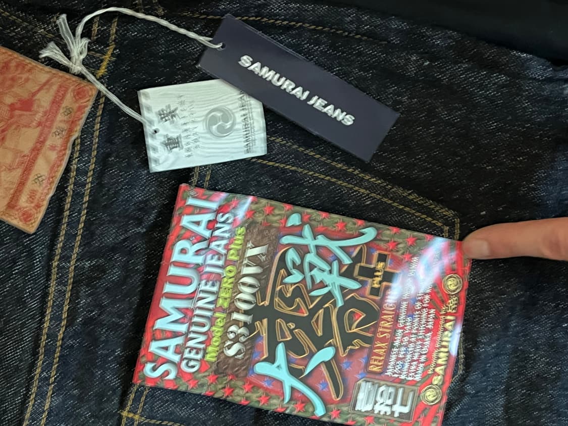 사무라이진 S3100VX 인디고 데님 34 사이즈 상품이미지1