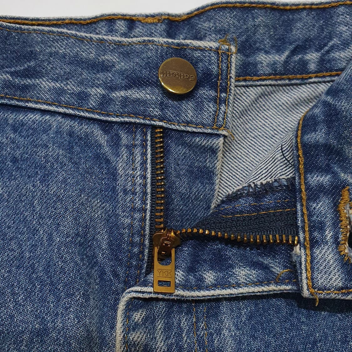 칼하트 더블니 데님 B73 굿 페이딩 36 (34~35) 덩가리 핏 상품이미지6