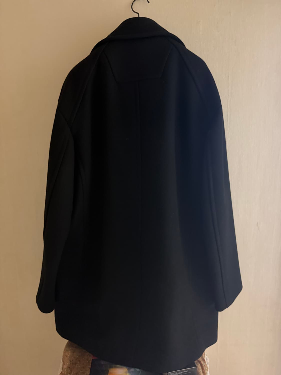 준지 후디드 더블 코트 블랙 48 상품이미지9