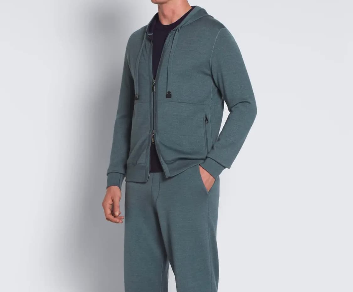 (S+/50) / 브리오니 페트롤리엄 블루 캐시미어 실크 코튼 리버시블 상품이미지9