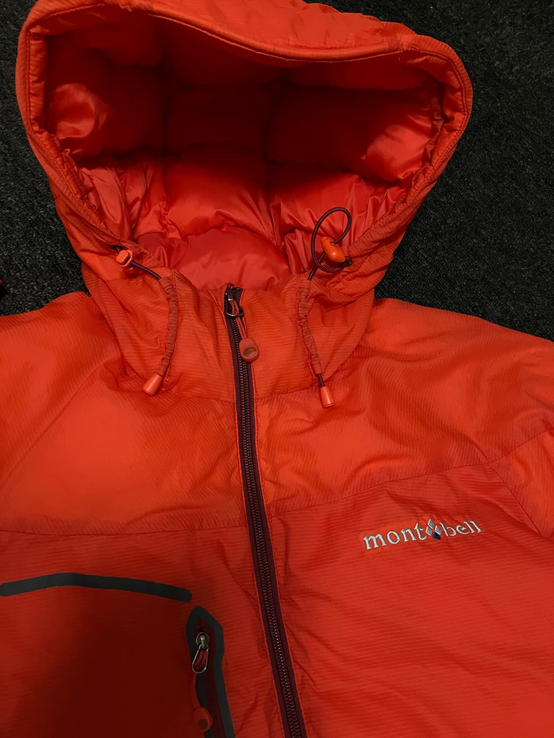 몽벨 800 테크니컬 다운자켓 패딩 오렌지 상품이미지9