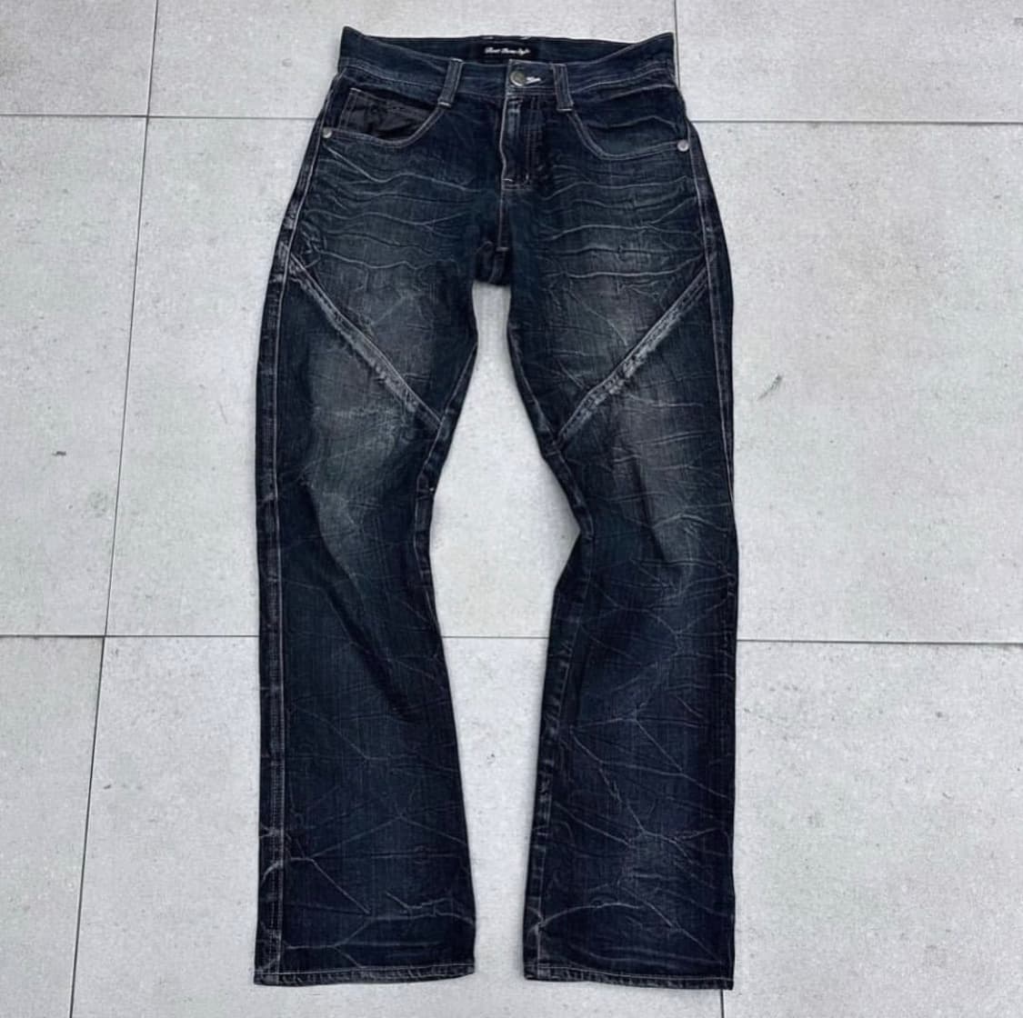 middle age emblem washed denim 상품이미지3