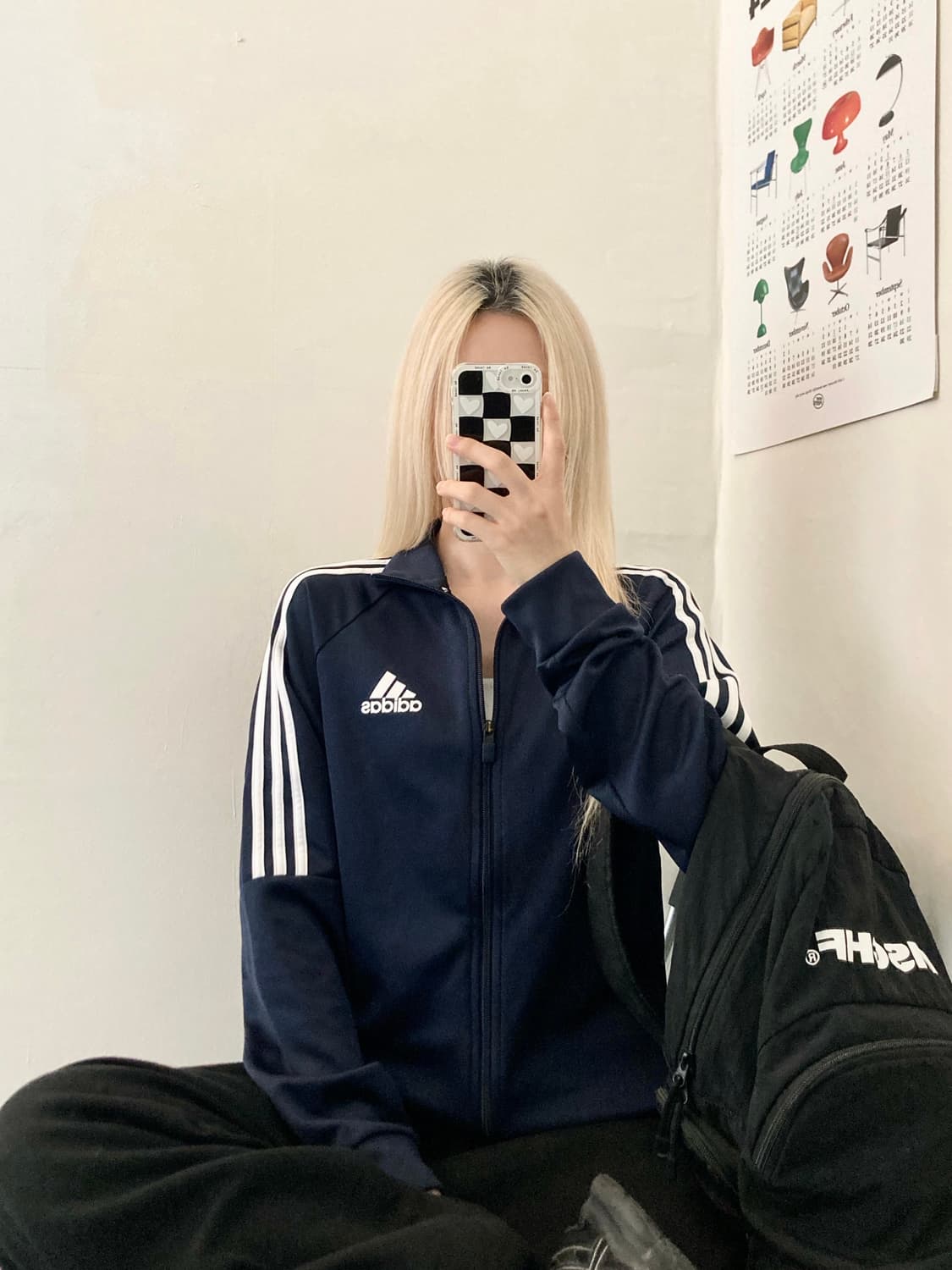 아디다스 져지 (곤색) 상품이미지1