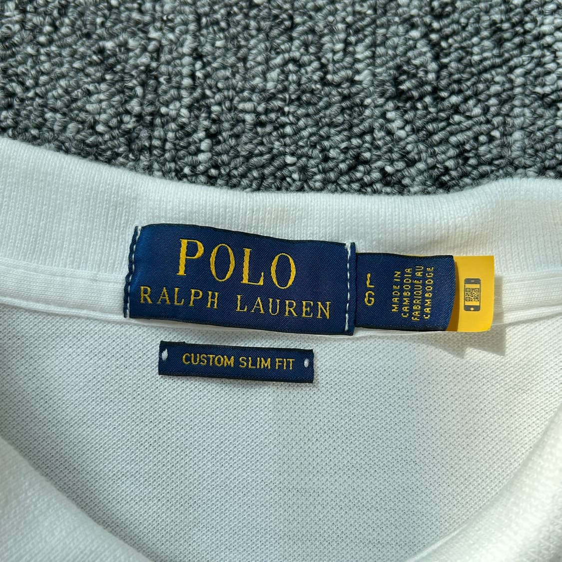 폴로 랄프로렌 커스텀 슬림핏 화이트 PK 반팔티 상품이미지6