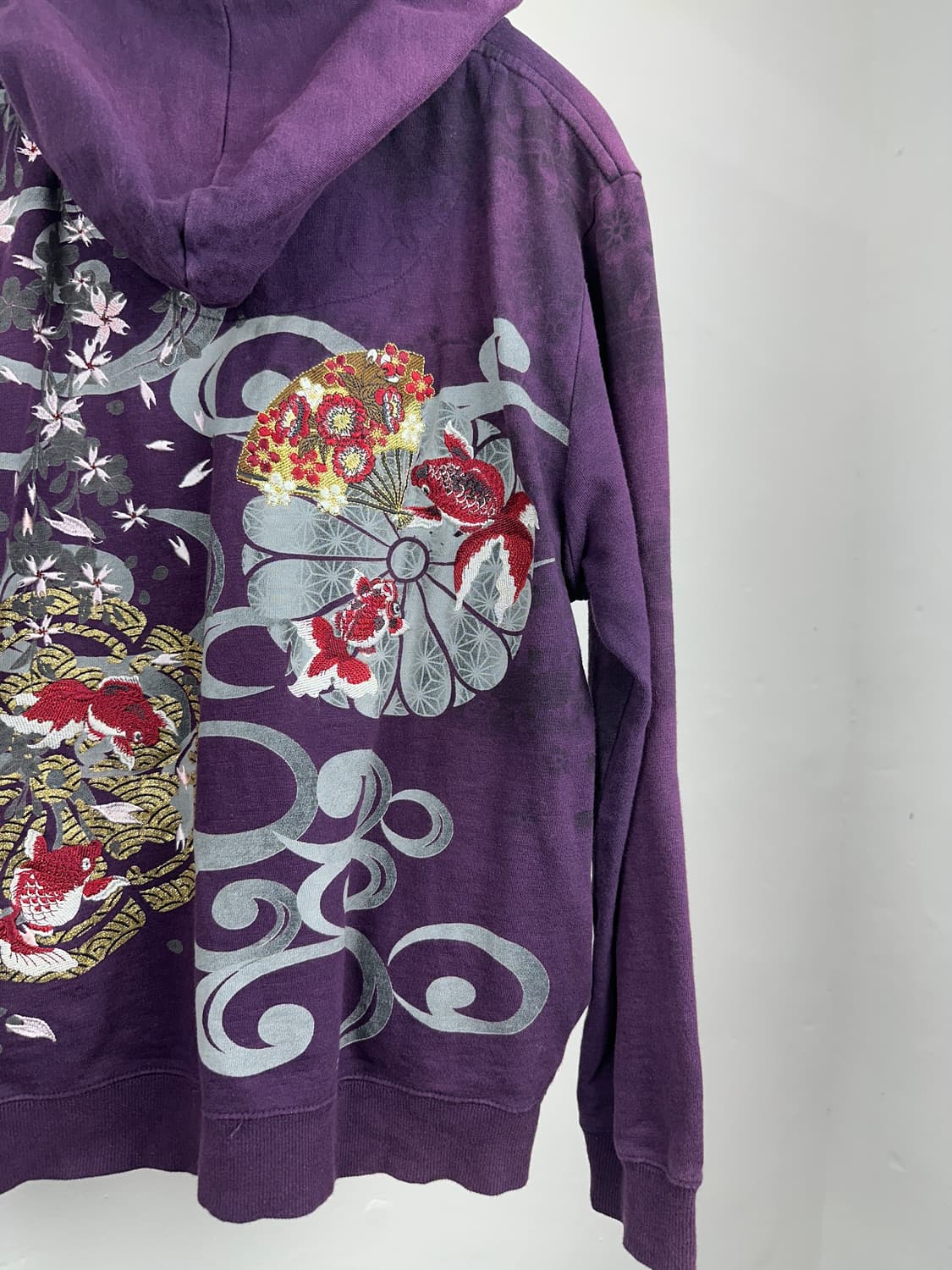 Oriental embroidered printing hood zip u 상품이미지8