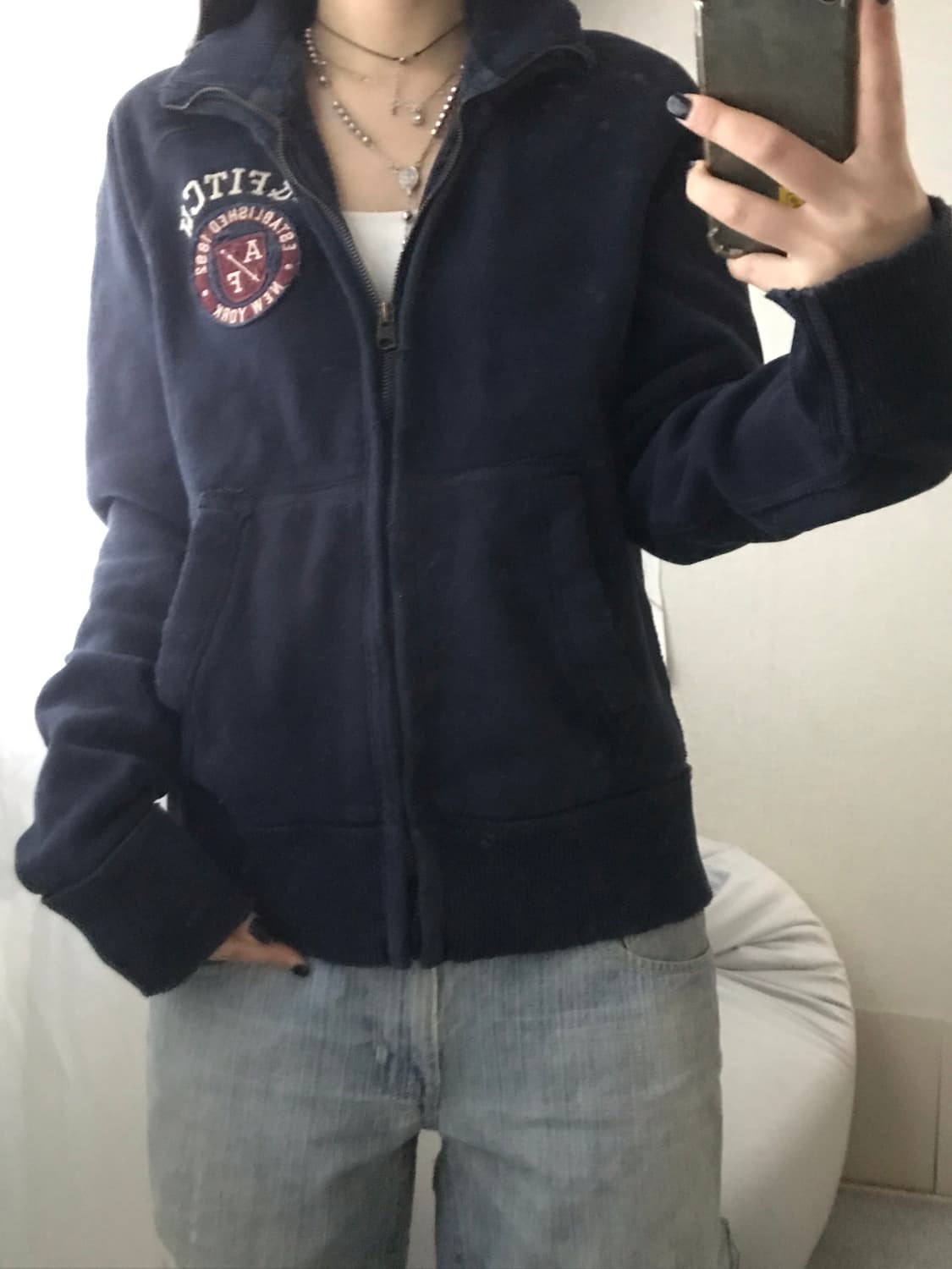 아베크롬비 네이비 면집업 상품이미지6