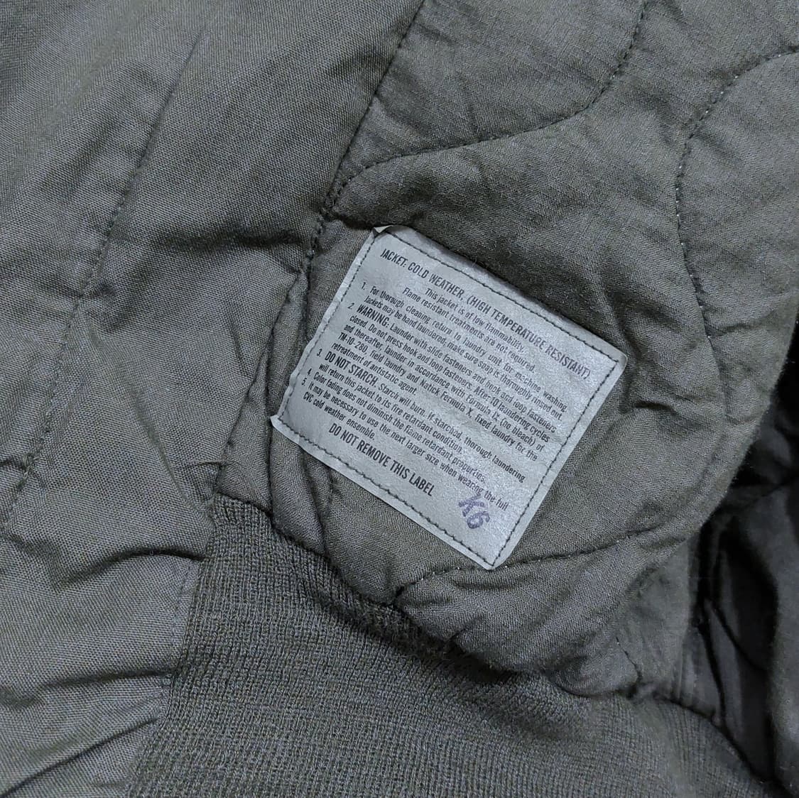 오리지널 cvc 탱커자켓 아라미드 라지 롱 110~120 신품급 상품이미지9