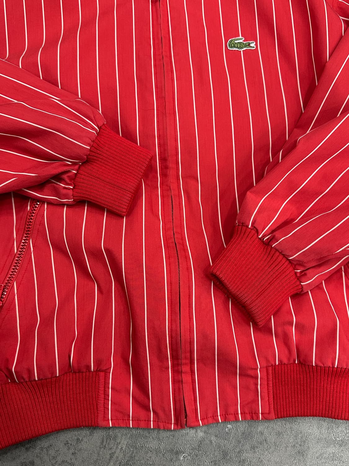 라코스테 스트라이프 빈티지 블루종 상품이미지2