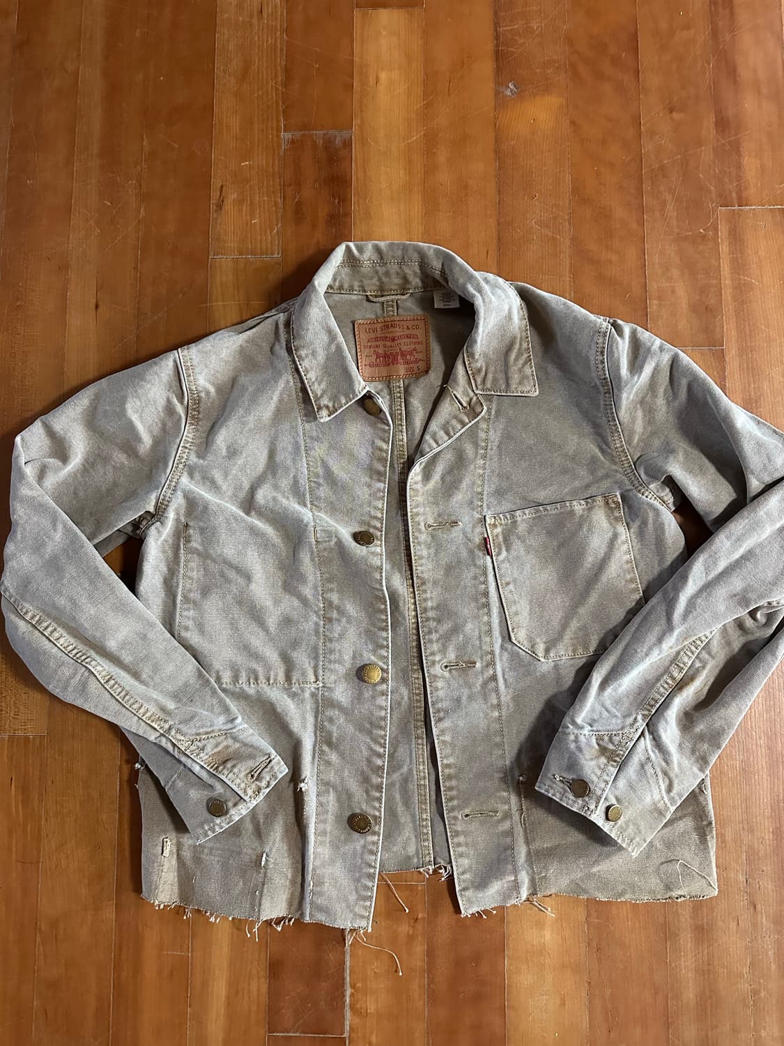 리바이스 커팅 캔버스 워크 자켓 S 상품이미지1