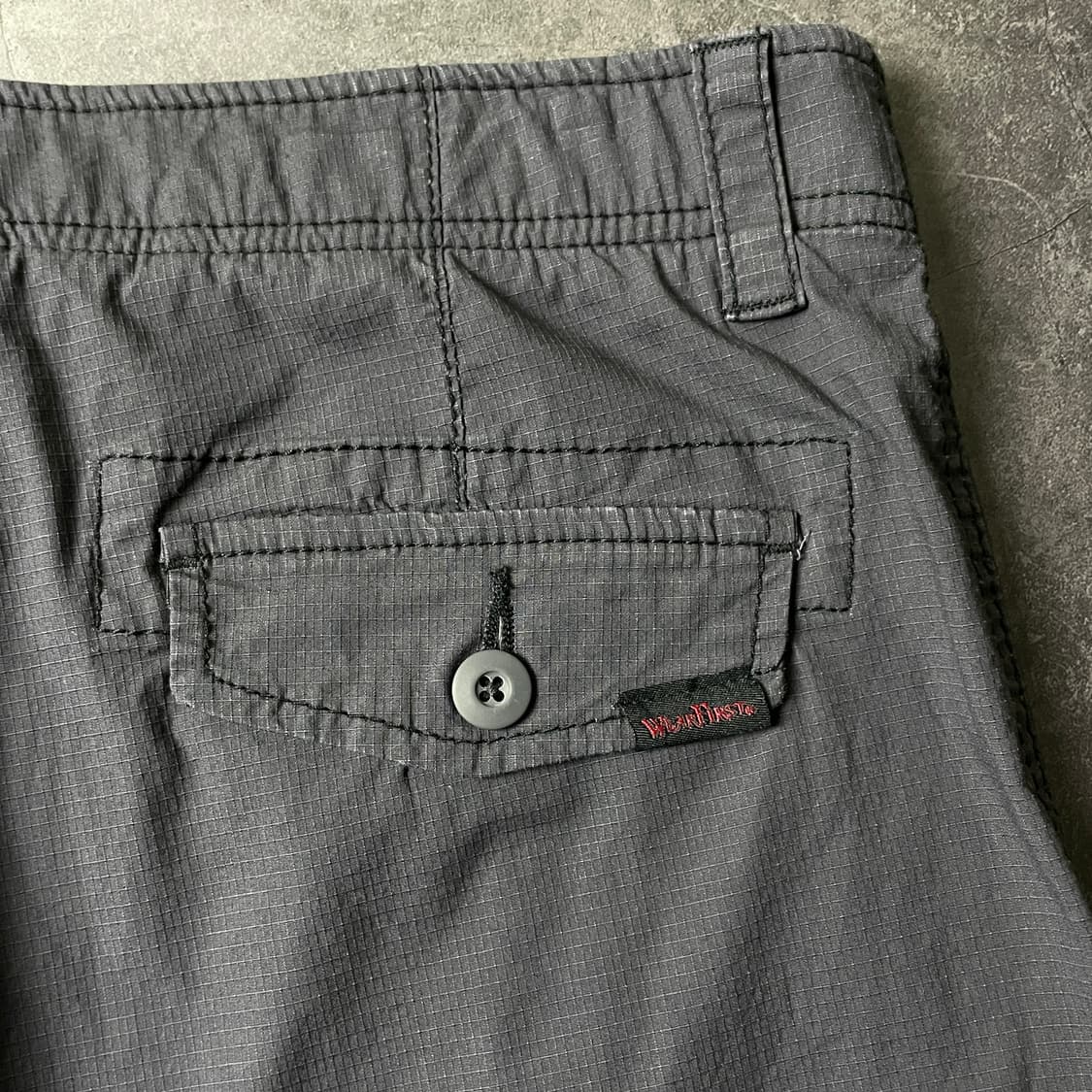 WEARFIRST 빈티지 차콜 그레이 카고 하프 팬츠 A00781 상품이미지7