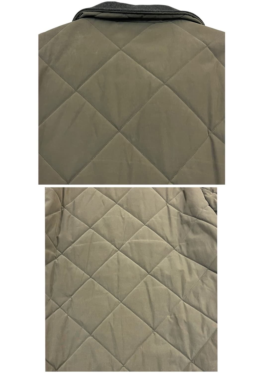 바버 카라 퀄팅 자켓 카키 L #csz2148 상품이미지7