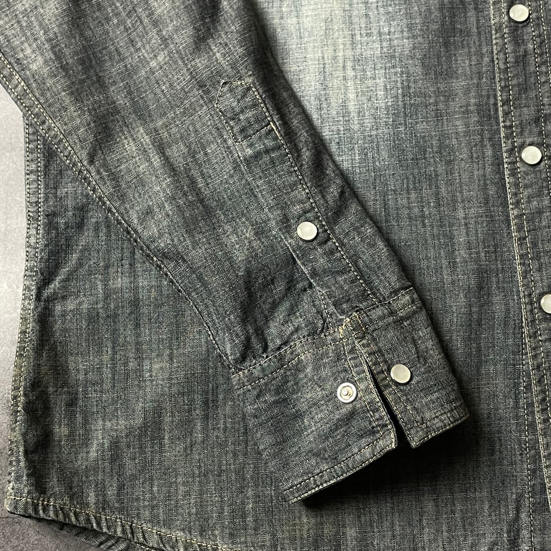 PAPER DENIM & CLOTH 그레이 데님 웨스턴셔츠 A00486 상품이미지5