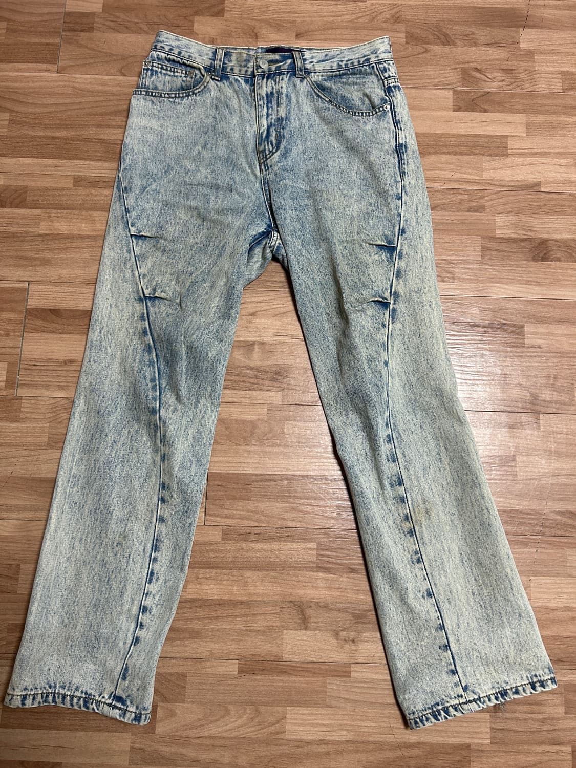 비슬로우 연청데님팬츠 상품이미지1