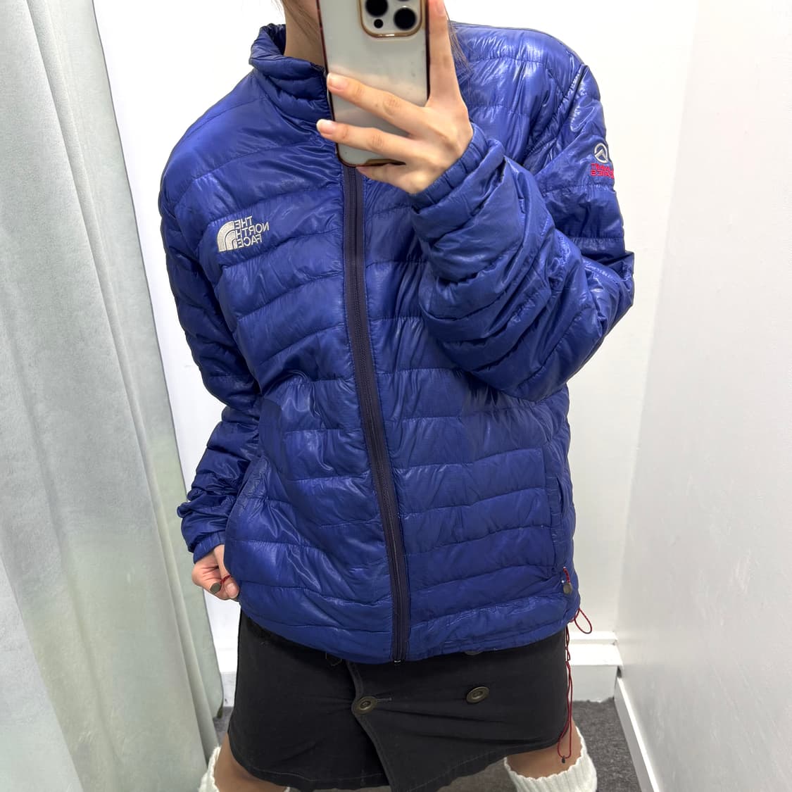 노스페이스 800 블루 경량패딩 상품이미지2