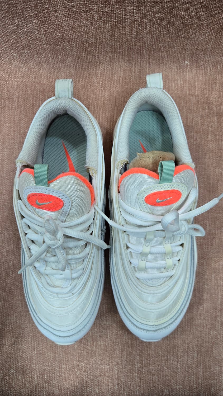 나이키 240mm-  에어 맥스 97 퓨어 플래티넘 팀 오렌지 상품이미지2