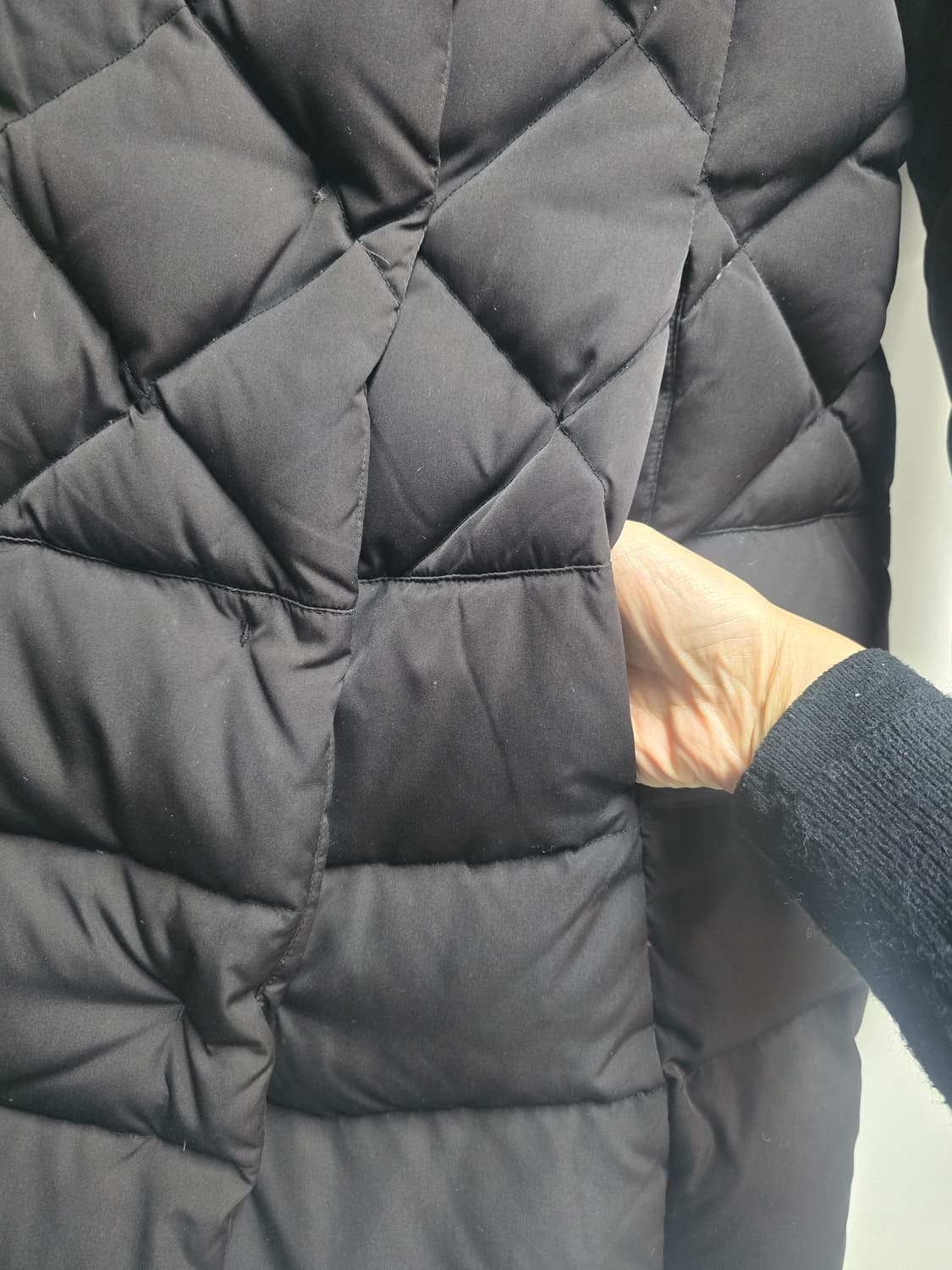 모조에스핀 덕다운 하프패딩 S 상품이미지2