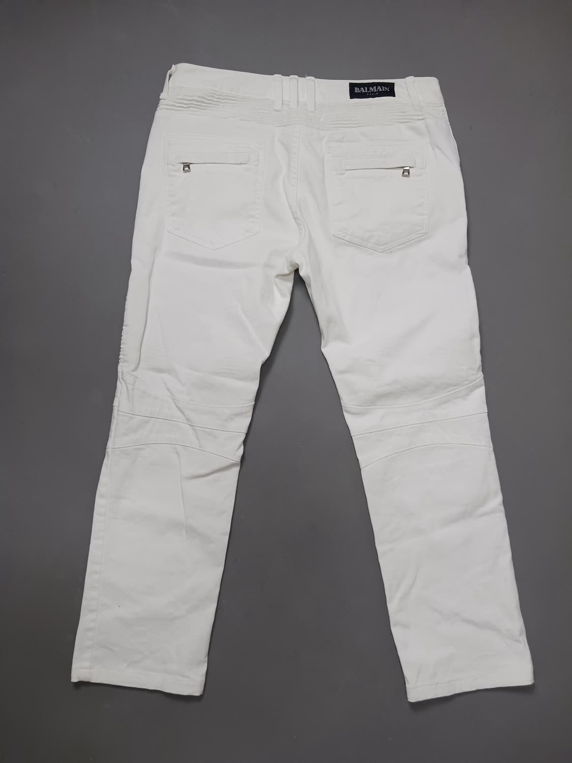 [34] 발망 바이커 화이트진 청바지 상품이미지7