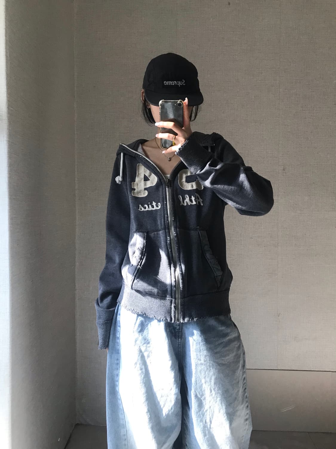 아베크롬비 그레이 후드집업 상품이미지2