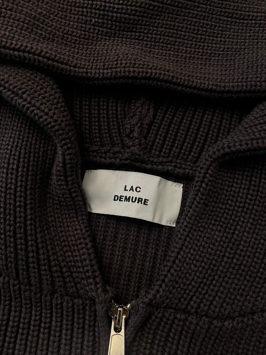 lac demure / 피셔맨 fisherman 니트 후드집업 / M 상품이미지6