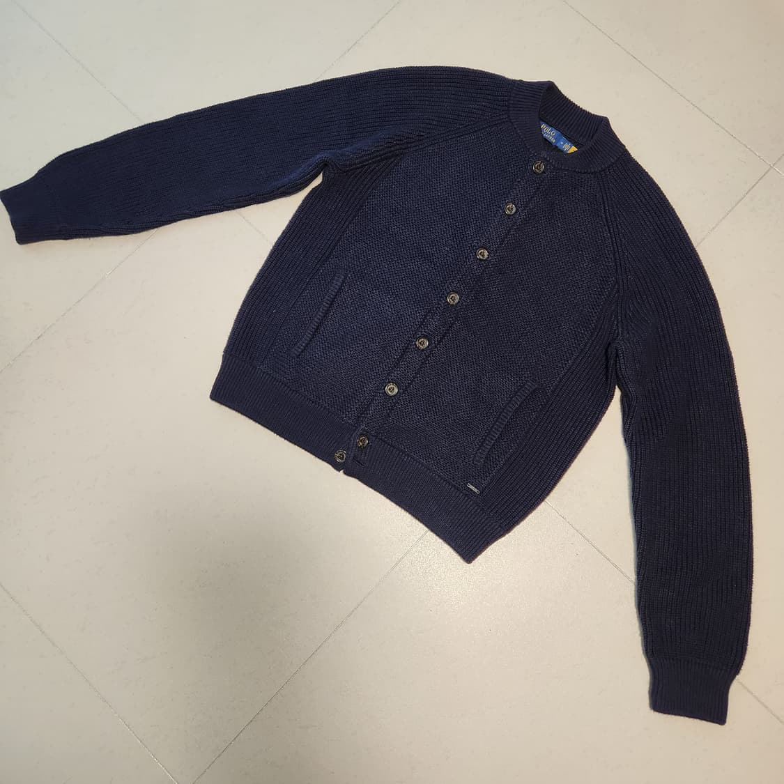 폴로 랄프로렌 골지 와플 니트 가디건 M 상품이미지2