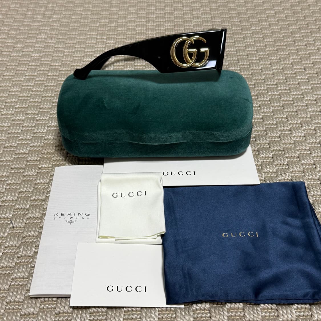 (OS) Gucci 구찌 랙탱귤러 스퀘어 GG템플 선글라스 상품이미지3