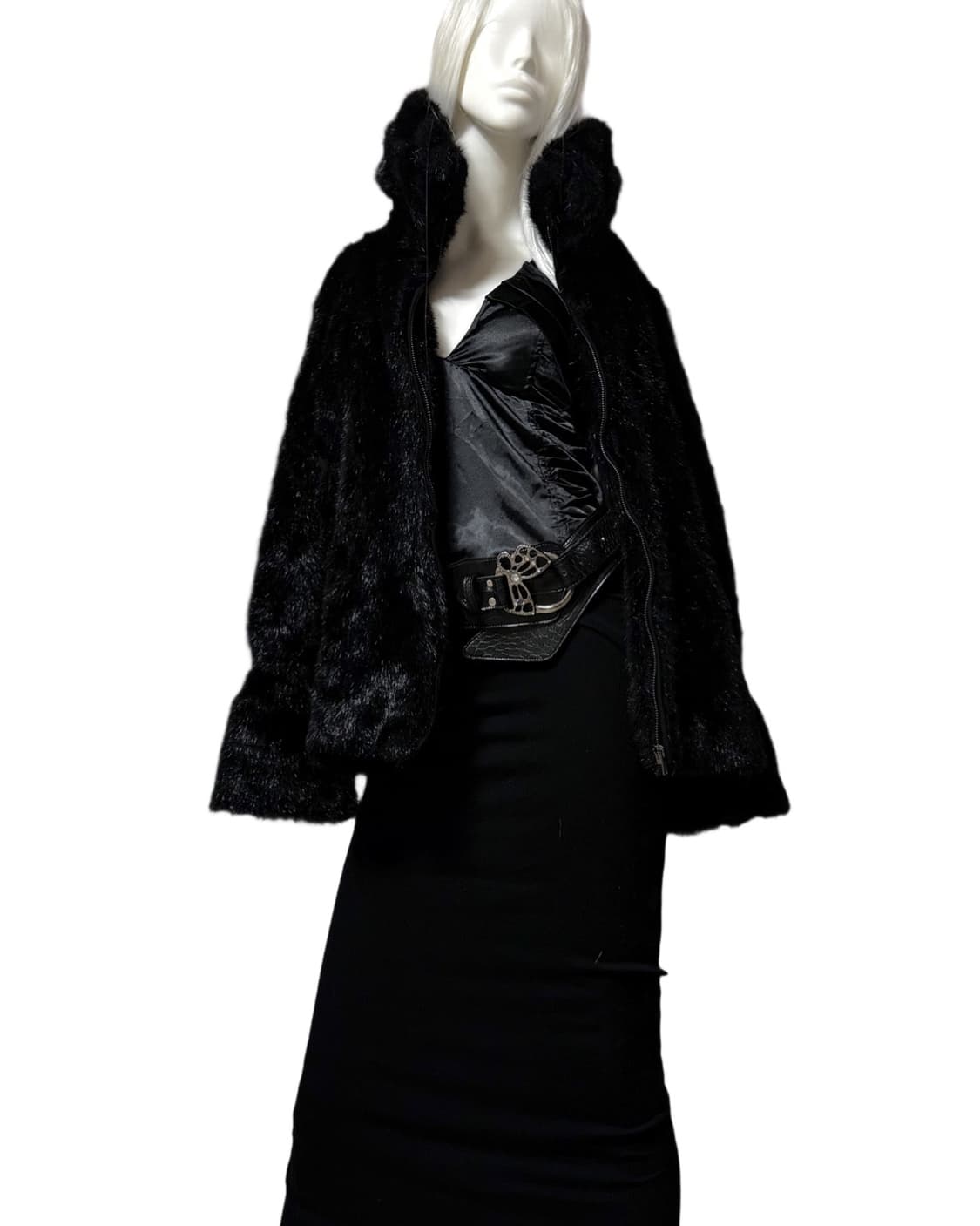 빈티지 Faux 퍼 코트 자켓 상품이미지2