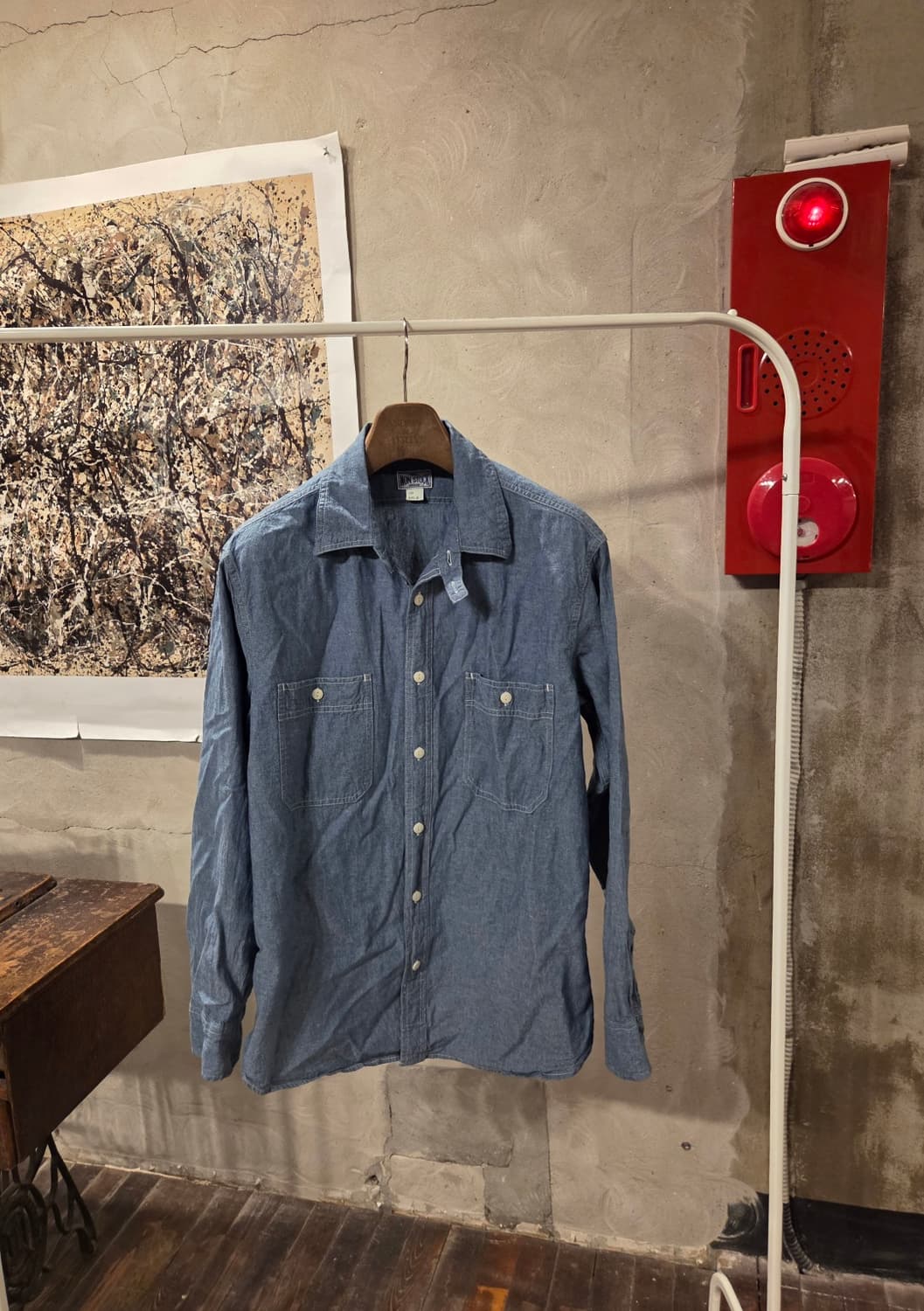 논 스톡 샴브레이셔츠  상품이미지1