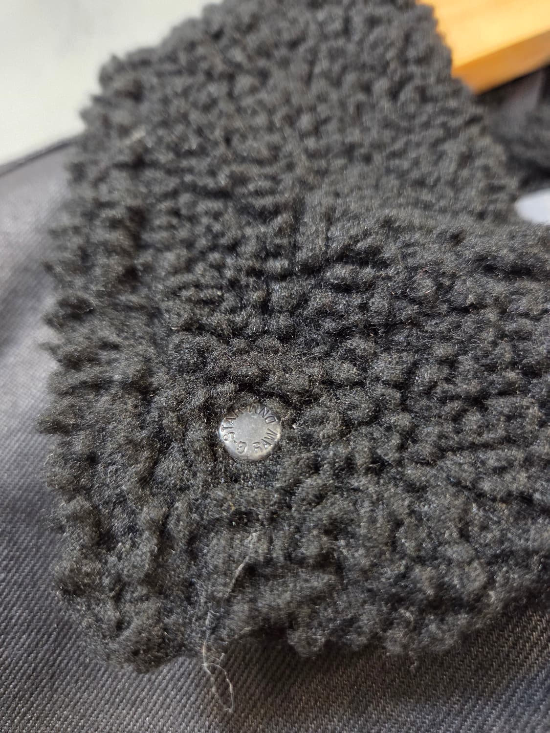 G-Star RAW 블랙 털 조끼(S) 상품이미지3