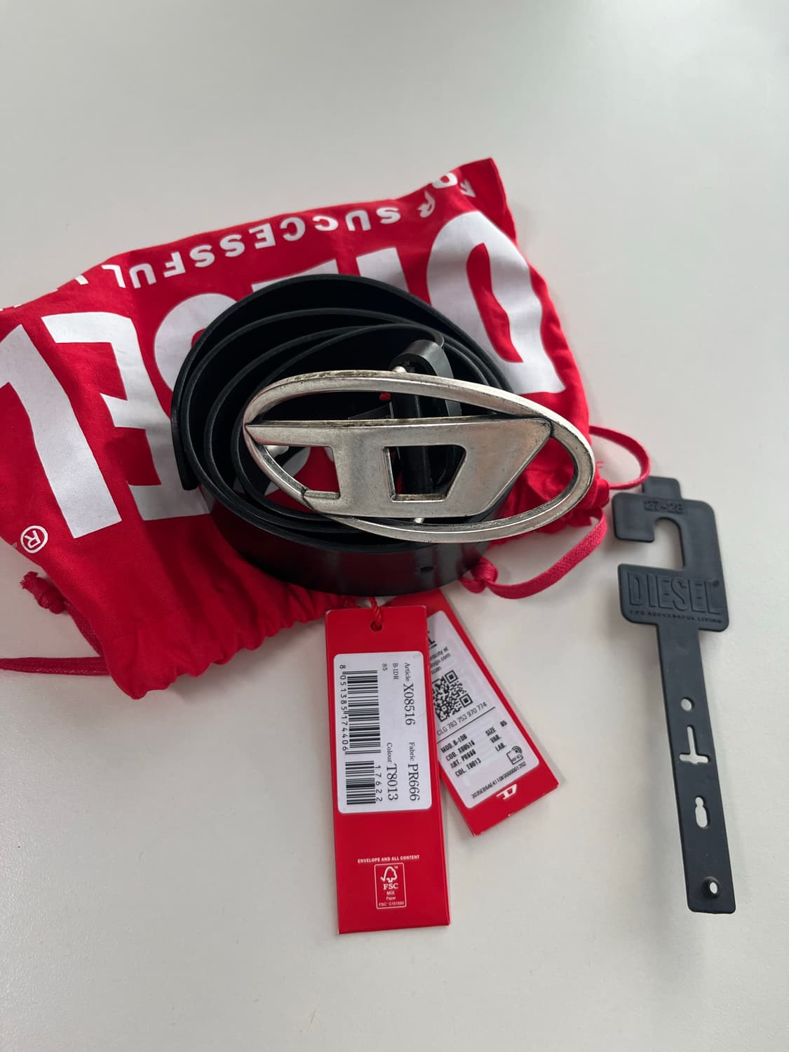 (85) 디젤 로고 벨트 85사이즈 상품이미지1