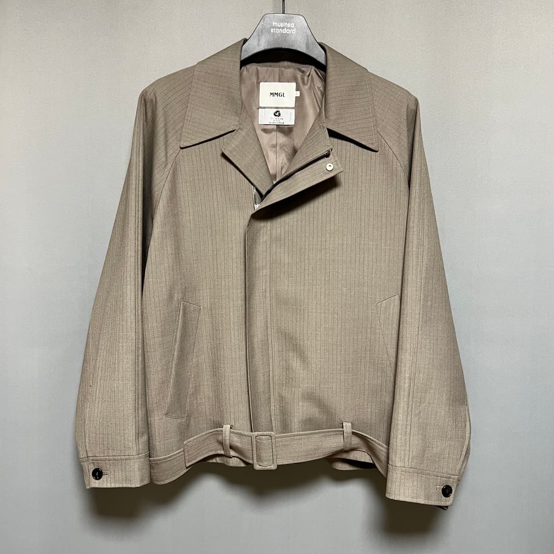 MMGL 스트라이프 울 블루종 자켓 3 상품이미지1