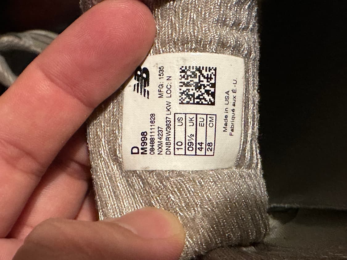 뉴발란스 998 그레이 made in usa 상품이미지6