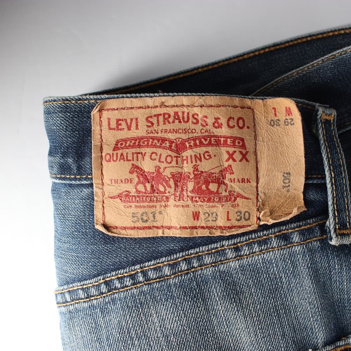 리바이스 501 오리지널 멕시코산 중청 데님팬츠 29 상품이미지6