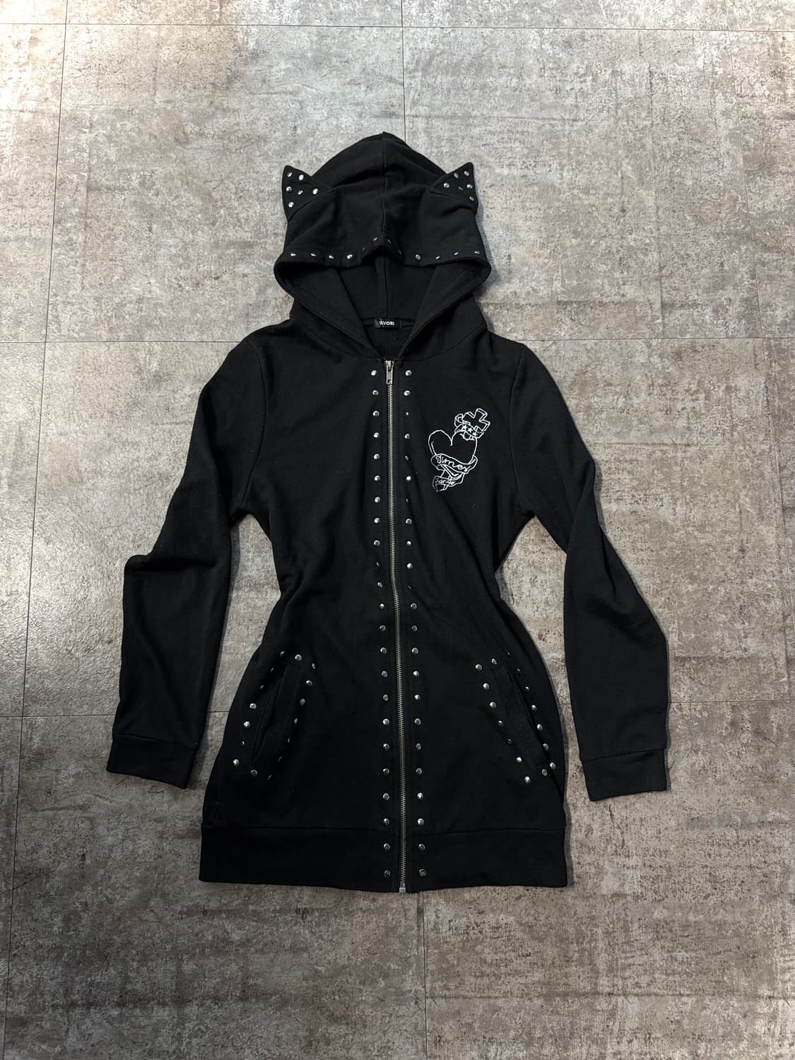 펑크 타입 후디/후디드 집업 2pcs SET (단품 구매 가능) 상품이미지7