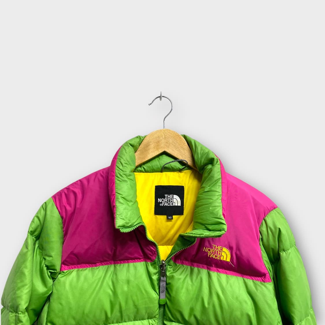 희귀템] 노스페이스 그린핑크 눕시 700 빈티지 패딩-90 상품이미지3