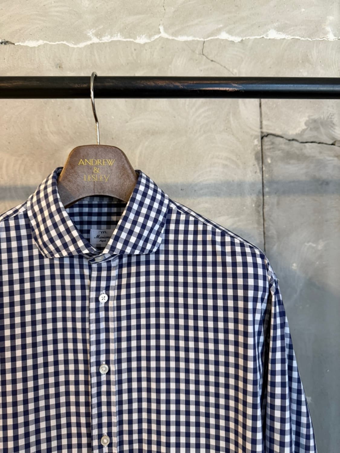 마리아노 깅엄 체크 셔츠 100 상품이미지6