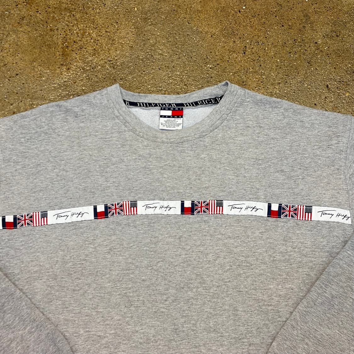 90s Made in USA 미국 빈티지 타미힐피거 타미진 맨투맨 상품이미지3