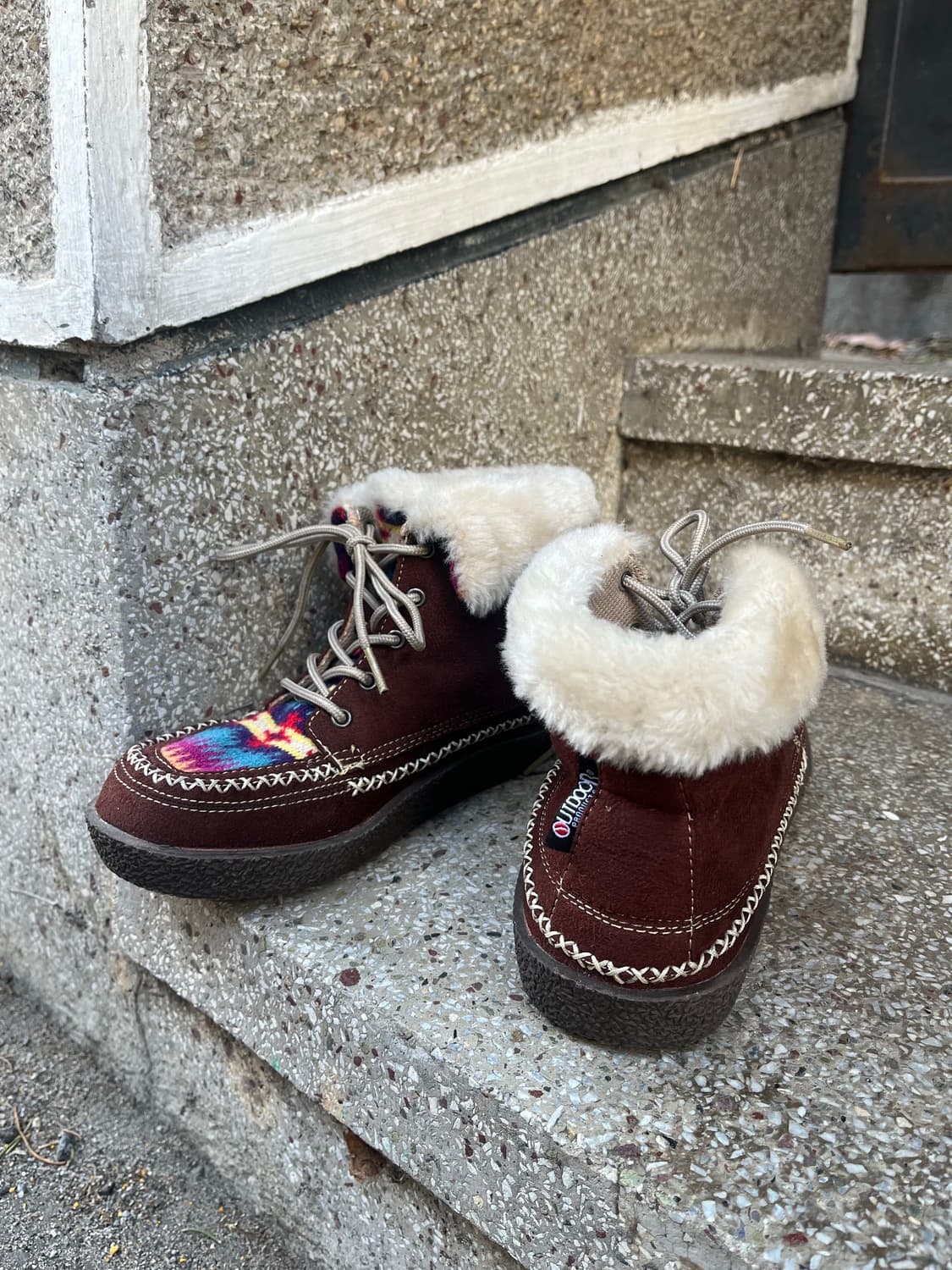 Outdoor 히피패턴 숏 부츠 상품이미지5