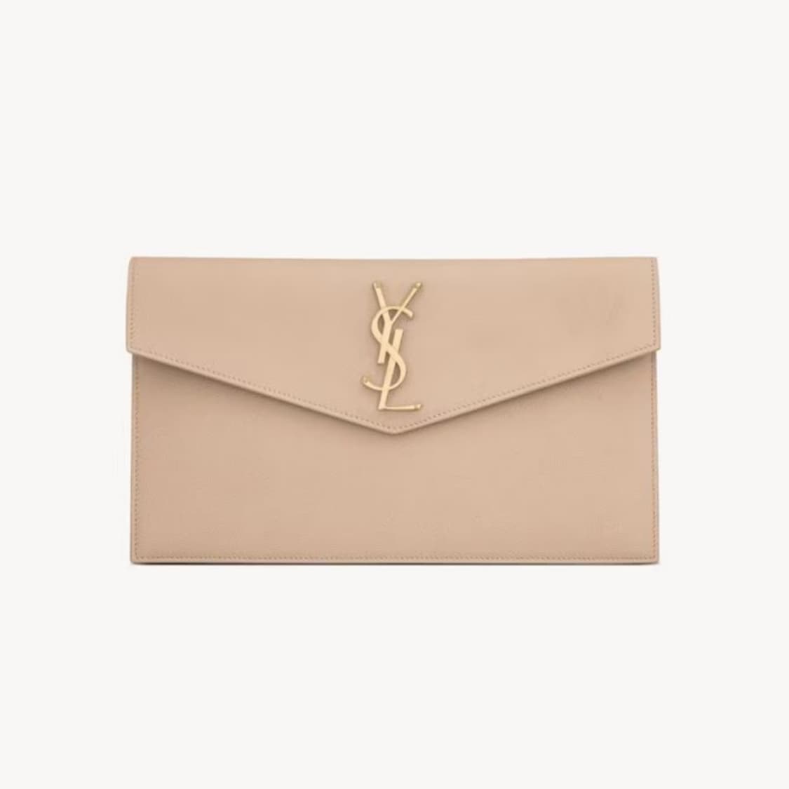 (새상품) 생로랑 업타운 엔벨로프 클러치 다크베이지 상품이미지1